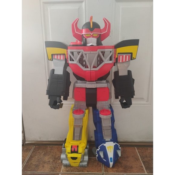 Mighty Morphin Power Rangers Megazord Imaginext Vintage Large 27" Robot Big Toy - Picture 4 of 9
